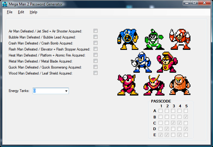 Mega Man X2 Password Generator Fasrrock